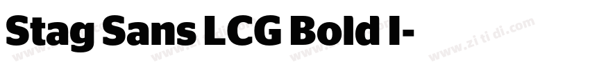 Stag Sans LCG Bold I字体转换 Stag Sans LCG Bold I字体转换